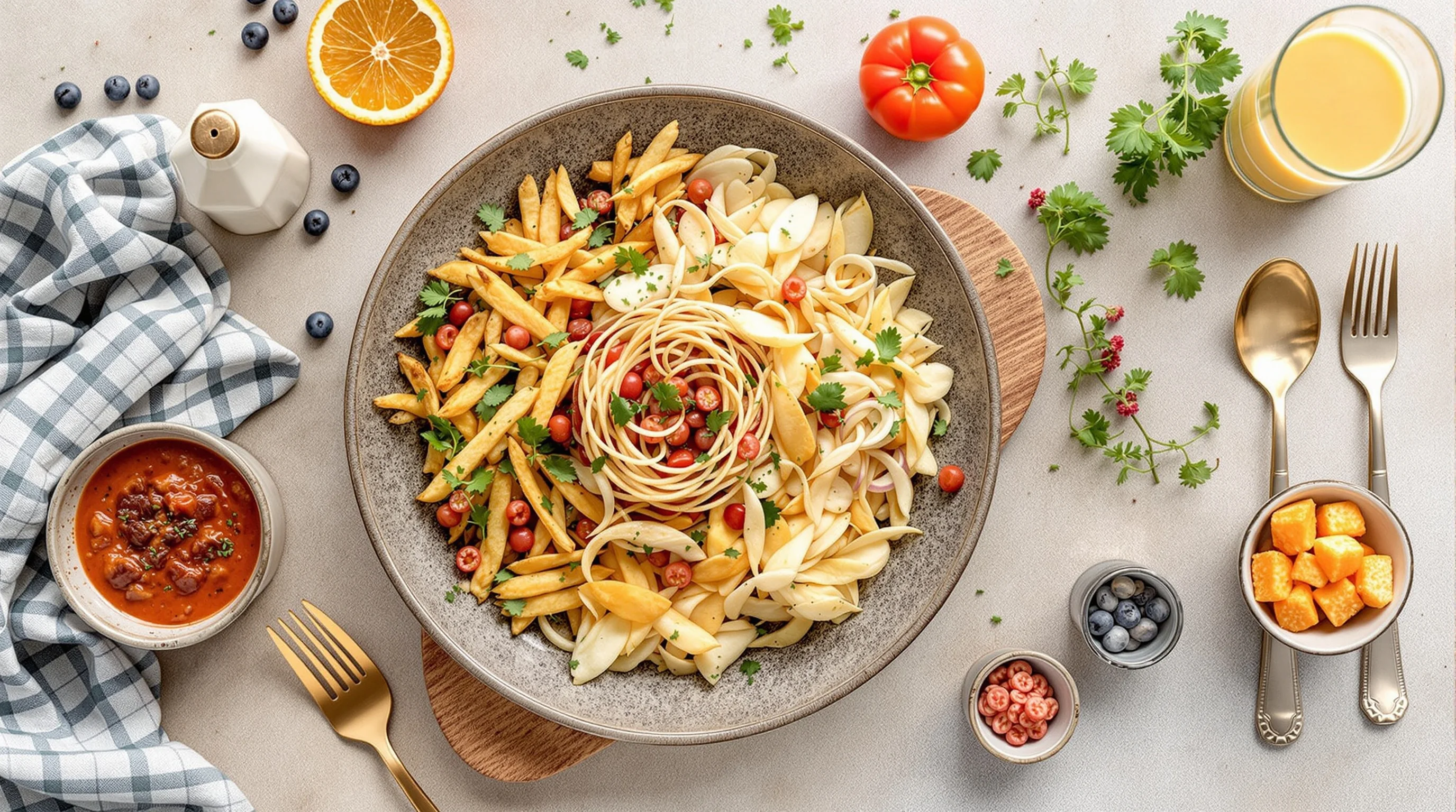 Behind-the-scenes: photographer adjusting camera and props for a styled dish