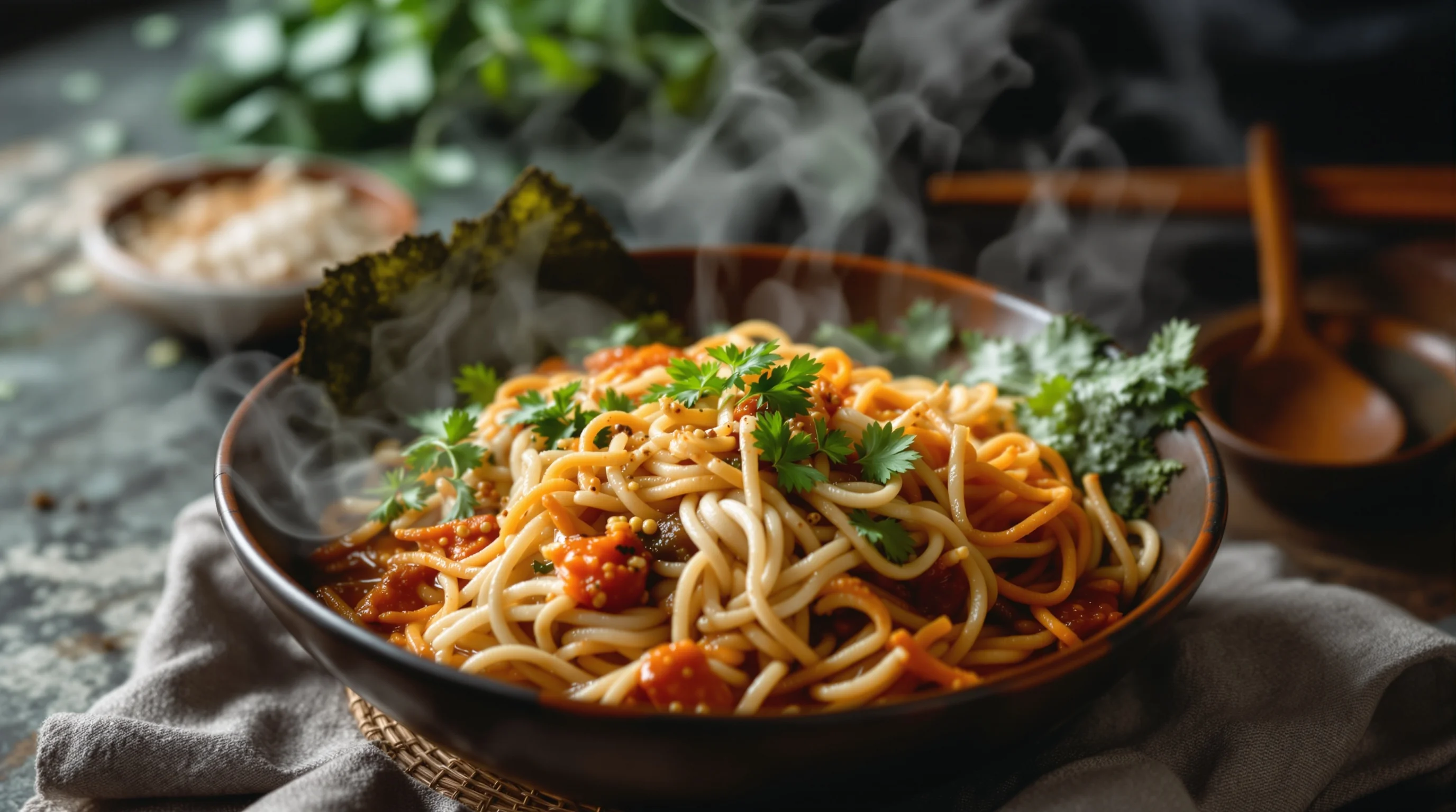 Close-up macro of crispy samosa edge showing texture and shallow depth of field