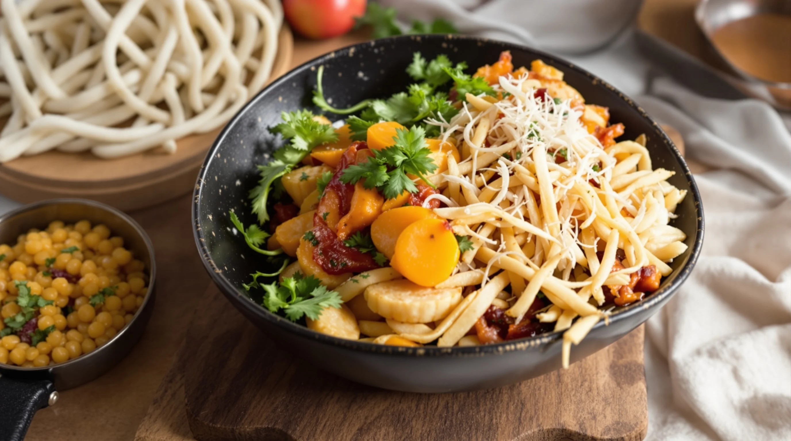 Before and after DoorDash menu photo enhancement example