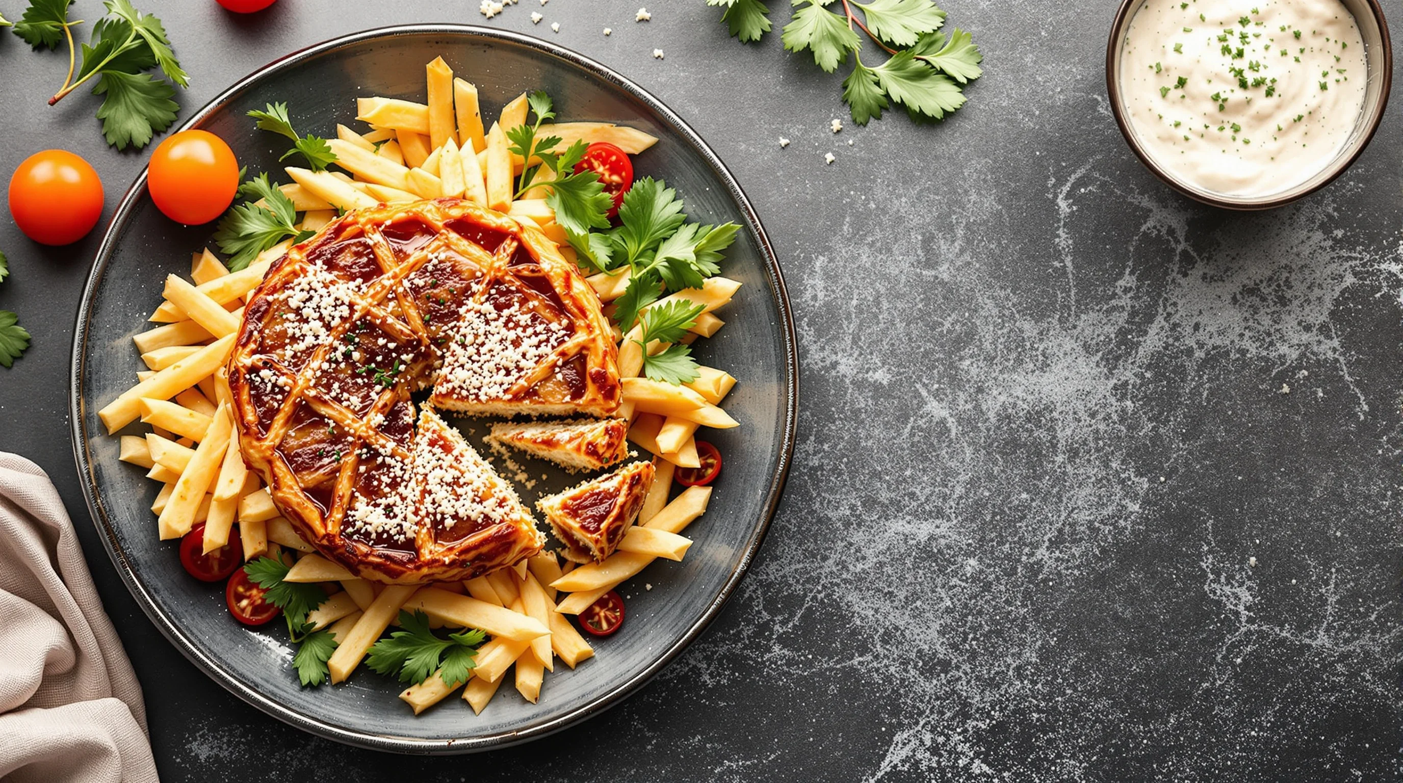 A restaurant photographer packing rolled vinyl backdrops into a padded tube