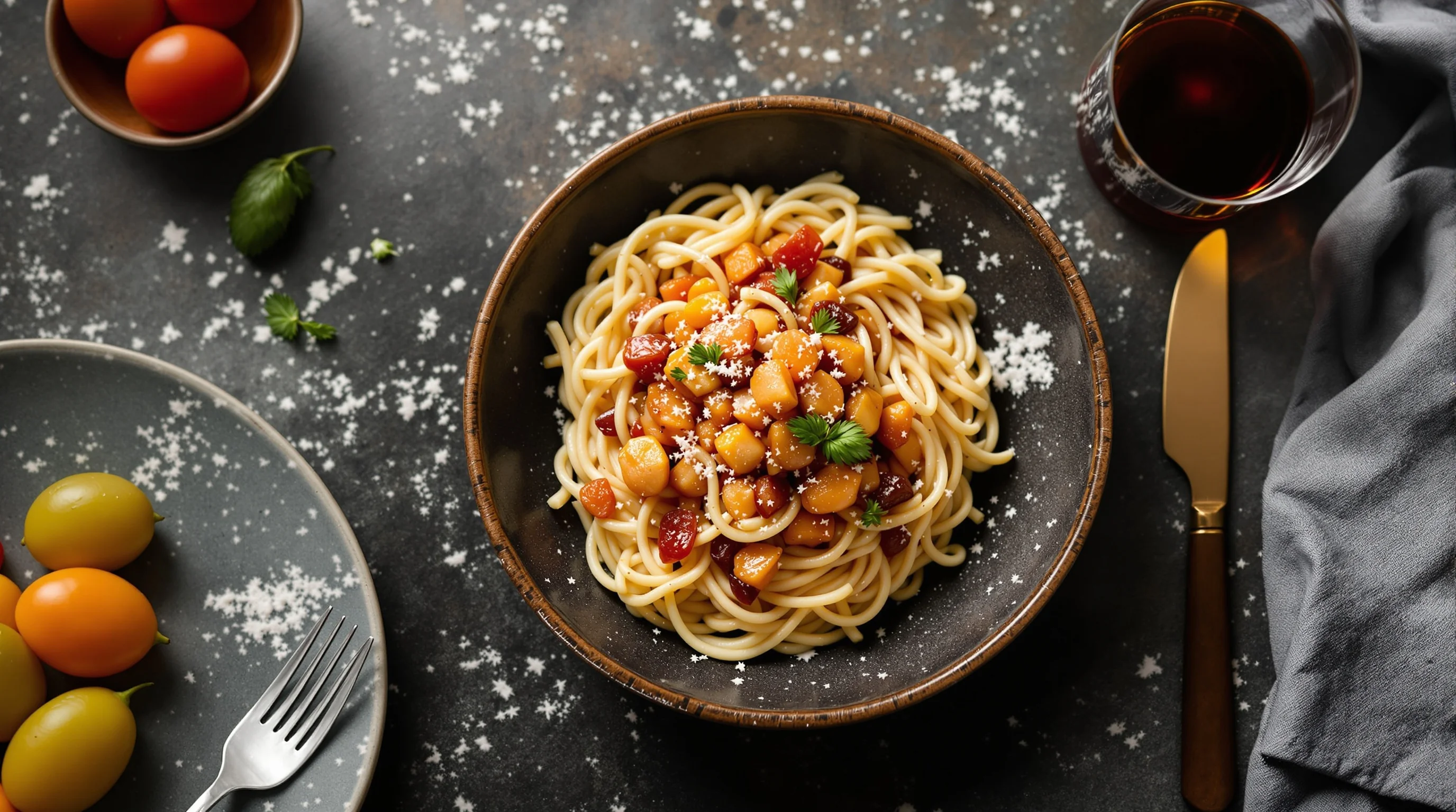 Grid of final menu photos optimised for delivery apps and social