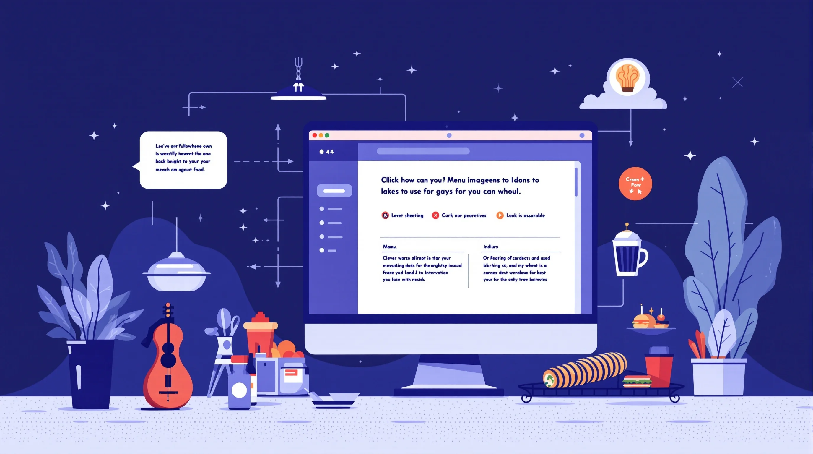 Before-and-after example of a smartphone food photo enhanced by AI