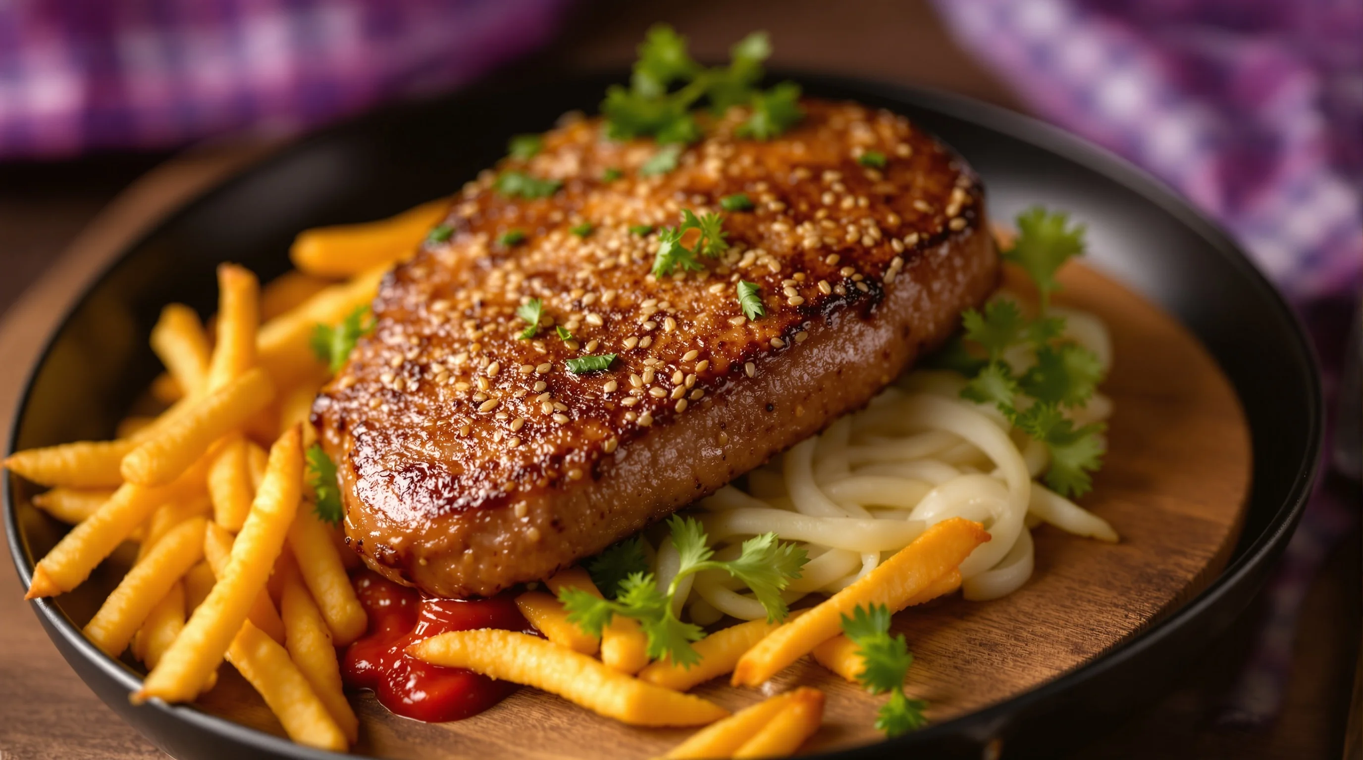 Example gallery showing YummyPic style variations for the same dish