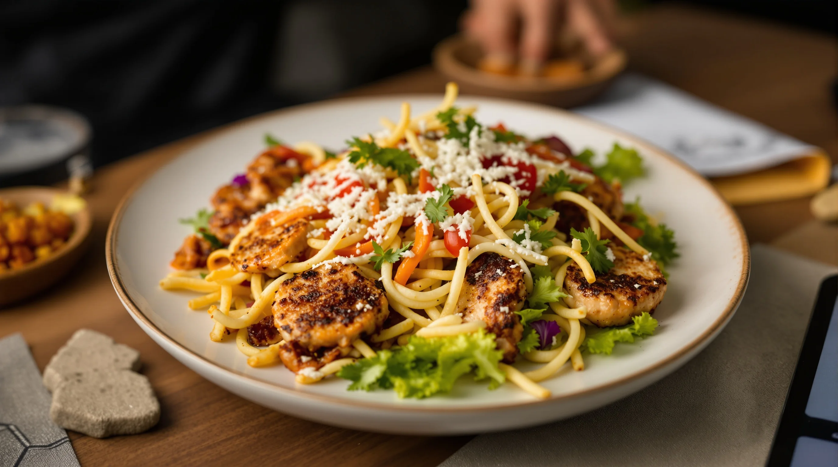 Side-by-side comparison of two menu images showing a corrected crop for Uber Eats