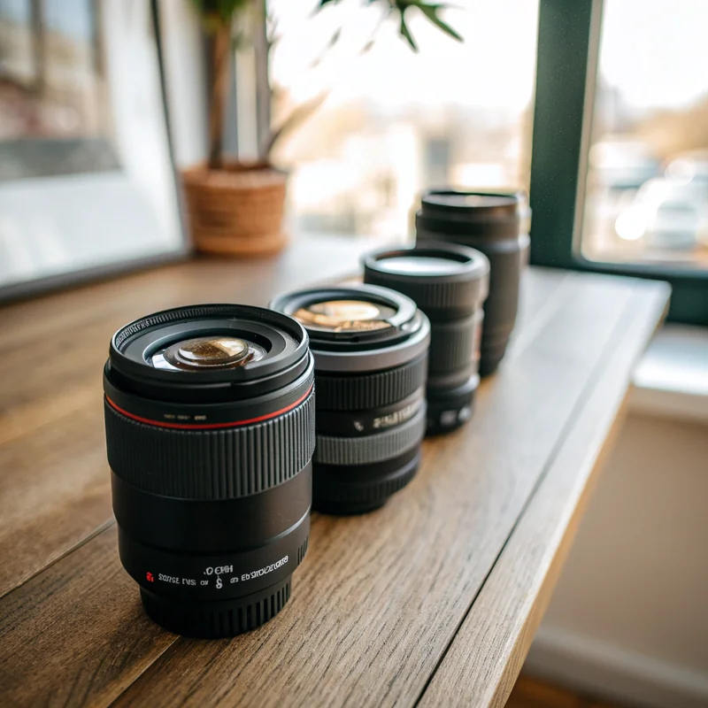 Professional camera lenses for food photography